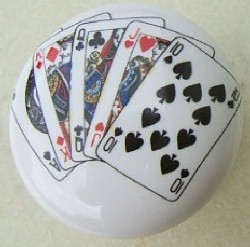 Cabinet knobs Playing Cards
