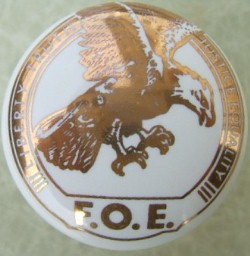 Cabinet knob Eagles Emblem Fired Gold