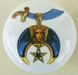 Cabinet knob Shriners Emblem